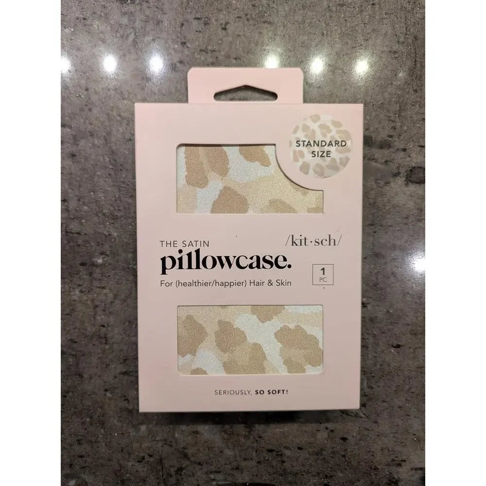 Kitsch Satin Pillowcase Standard Size 1 Pc - Leopard‎ Print